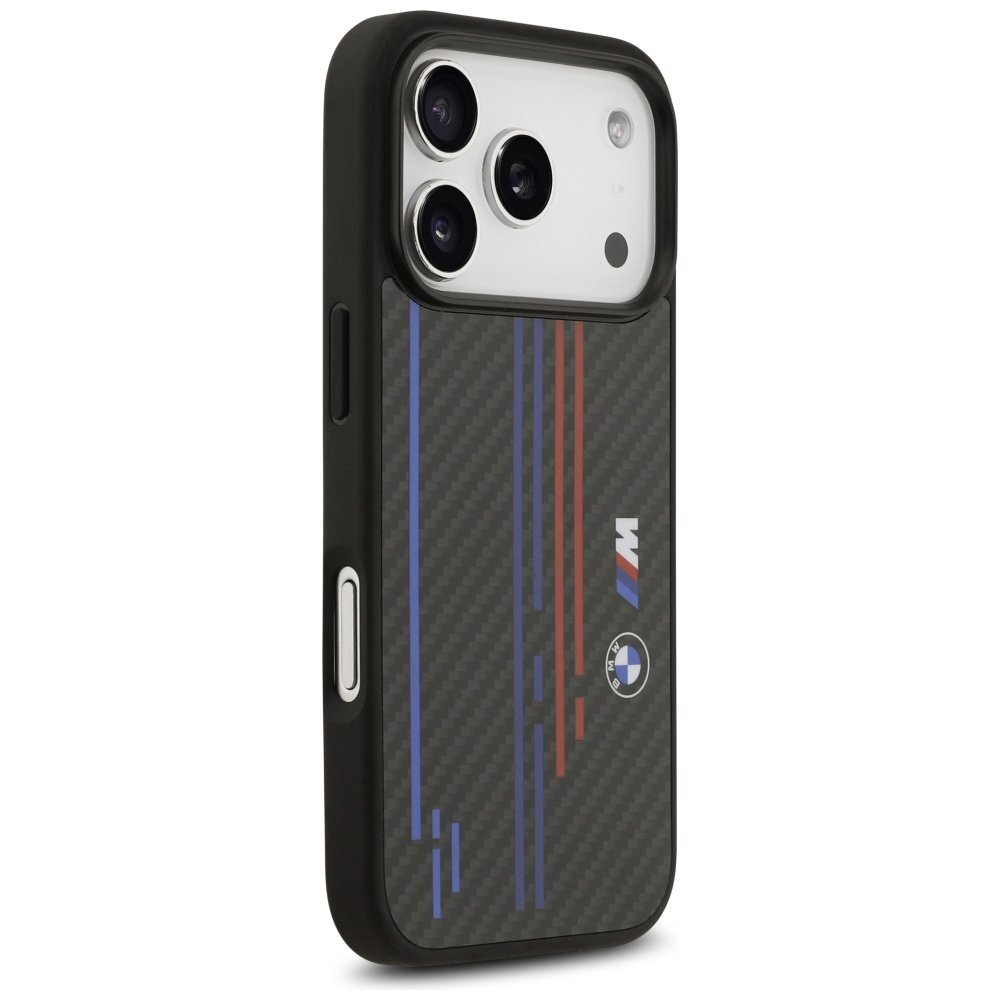 iPhone 17 Pro dėklas BMW M Kevlar Lines & Logo su MagSafe – juodas 2 iPhone 17 Pro dėklas BMW M Kevlar Lines & Logo su MagSafe – juodas 2