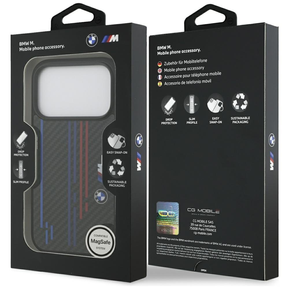 iPhone 17 Pro dėklas BMW M Kevlar Lines & Logo su MagSafe – juodas 6 iPhone 17 Pro dėklas BMW M Kevlar Lines & Logo su MagSafe – juodas 6