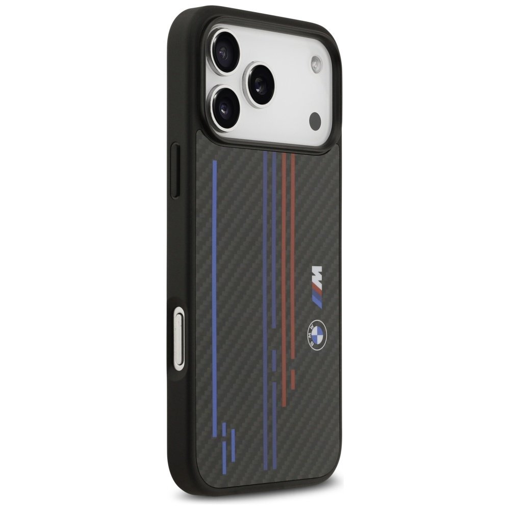 iPhone 17 Pro Max dėklas BMW M Kevlar Lines & Logo su MagSafe – juodas 3 iPhone 17 Pro Max dėklas BMW M Kevlar Lines & Logo su MagSafe – juodas 3