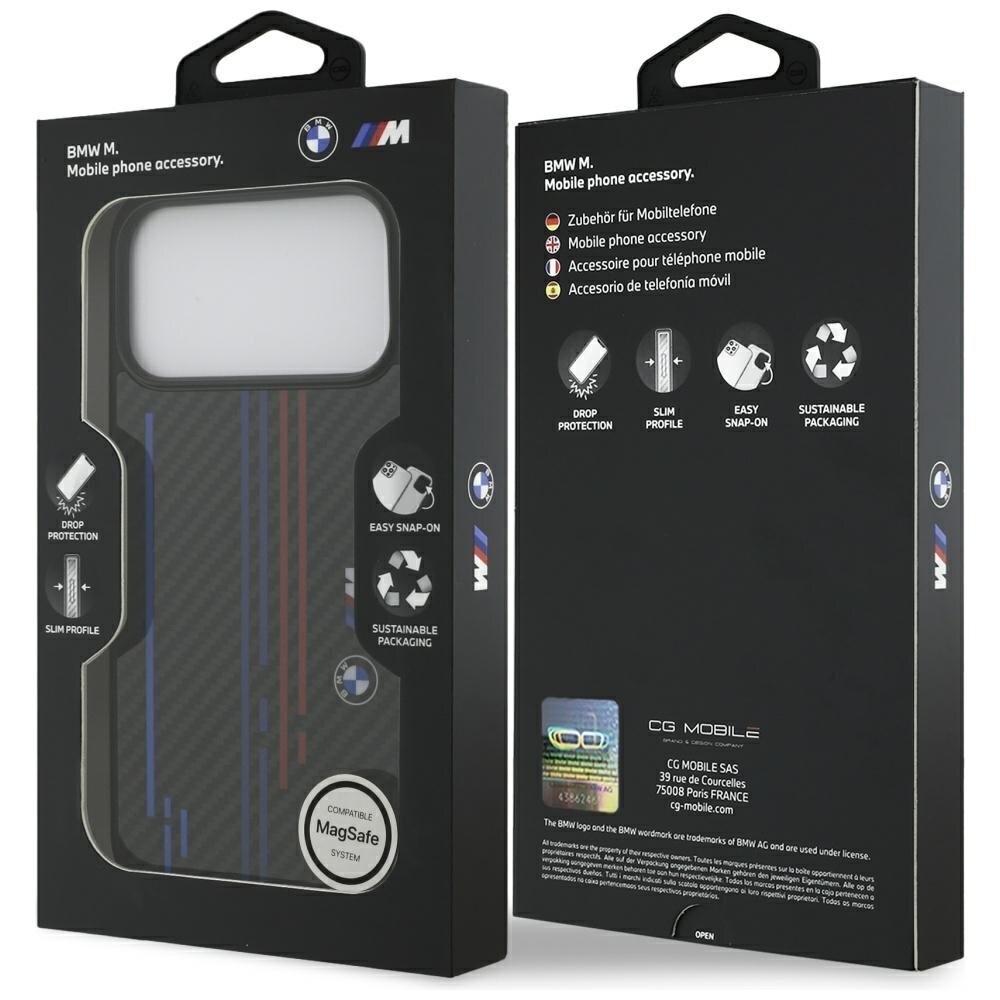 iPhone 17 Pro Max dėklas BMW M Kevlar Lines & Logo su MagSafe – juodas 7 iPhone 17 Pro Max dėklas BMW M Kevlar Lines & Logo su MagSafe – juodas 7