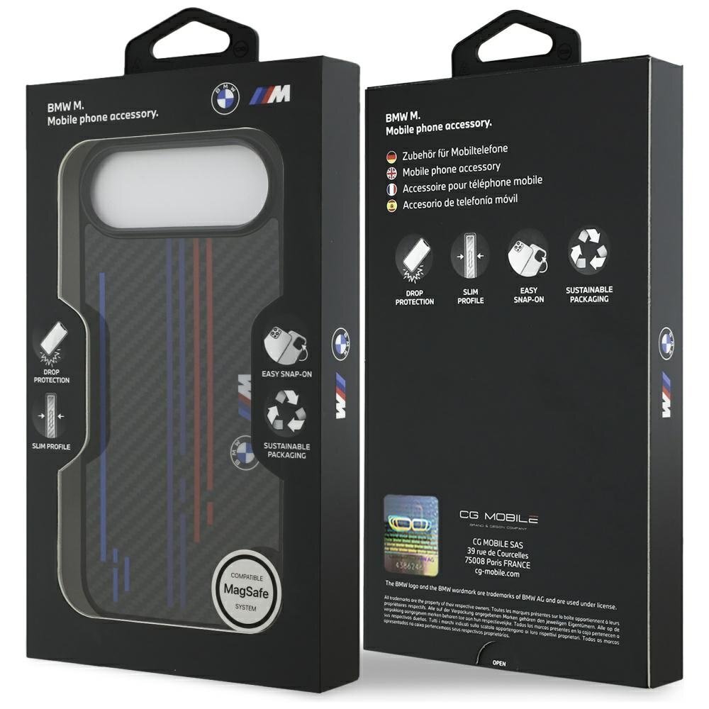 iPhone Air dėklas BMW M Kevlar Lines & Logo su MagSafe – juodas 5