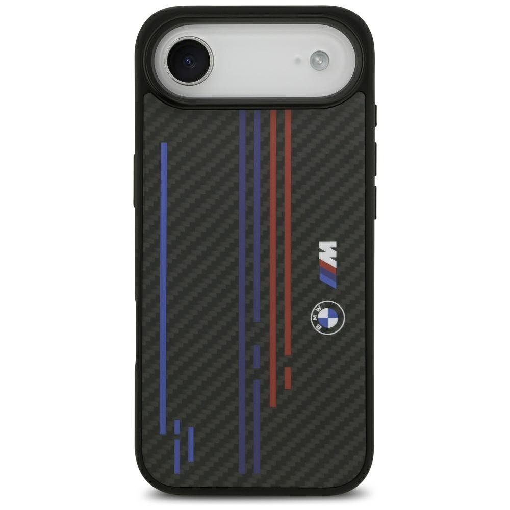 iPhone Air dėklas BMW M Kevlar Lines & Logo su MagSafe – juodas iPhone Air dėklas BMW M Kevlar Lines & Logo su MagSafe – juodas