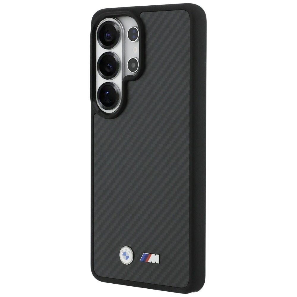 Samsung Galaxy S26 Ultra BMW M Kevlar Logo MagSafe dėklas – juodas 1 Samsung Galaxy S26 Ultra BMW M Kevlar Logo MagSafe dėklas – juodas 1