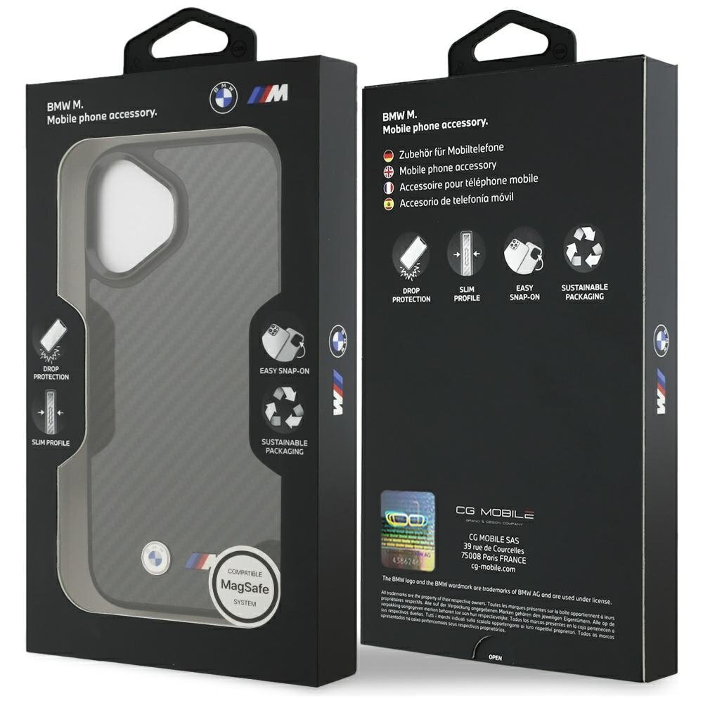 iPhone 17 BMW M Kevlar Matt MagSafe dėklas – juodas 7