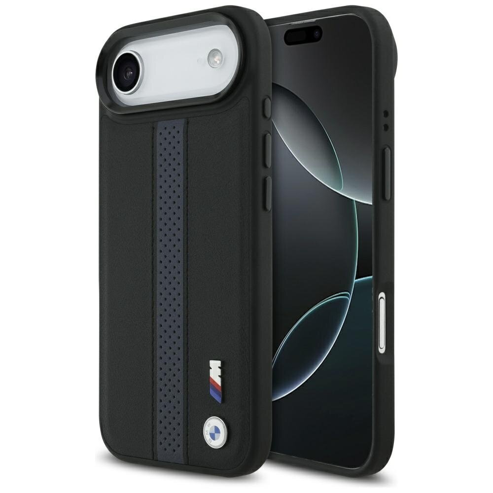iPhone 17 Air BMW M Perforated Stripe Logo MagSafe dėklas – mėlynas iPhone 17 Air BMW M Perforated Stripe Logo MagSafe dėklas – mėlynas