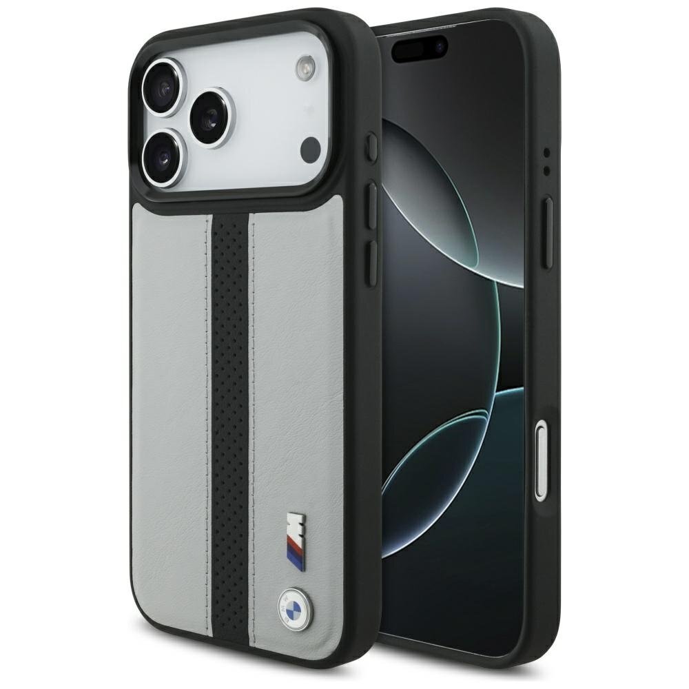 iPhone 17 Pro Max BMW M perforuoto dizaino logotipas dėklas su MagSafe – pilkas iPhone 17 Pro Max BMW M perforuoto dizaino logotipas dėklas su MagSafe – pilkas