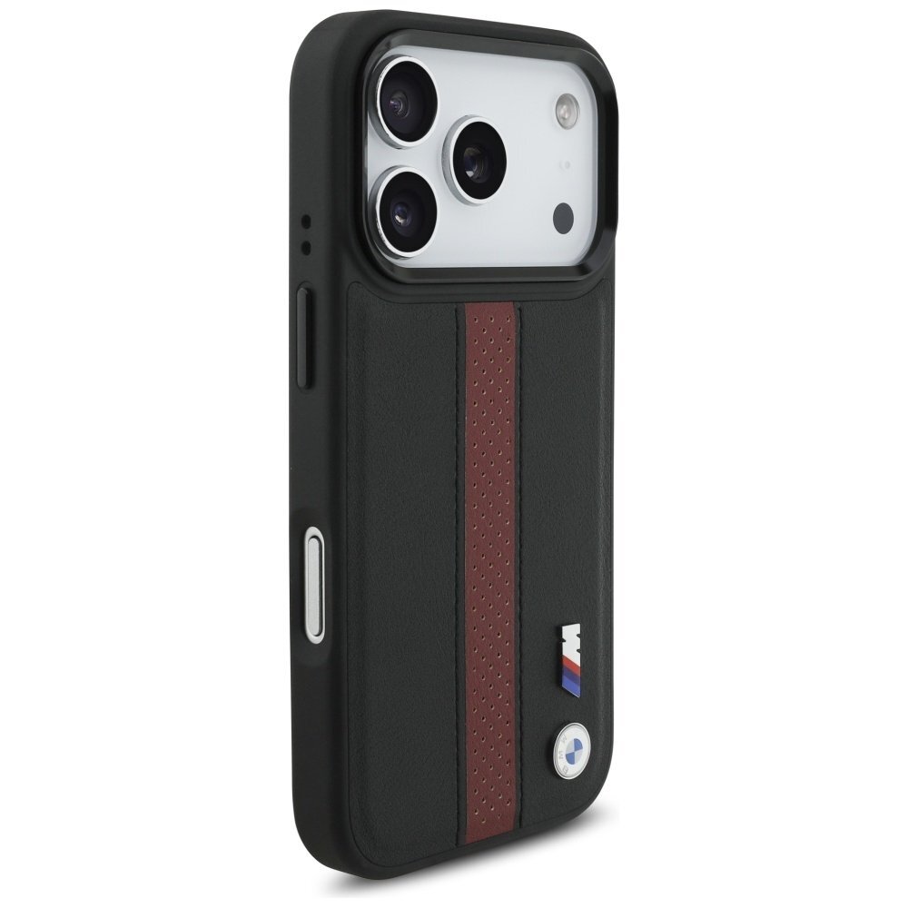 iPhone 17 Pro BMW M Perforated Stripe Logo MagSafe dėklas – raudonas 3 iPhone 17 Pro BMW M Perforated Stripe Logo MagSafe dėklas – raudonas 3