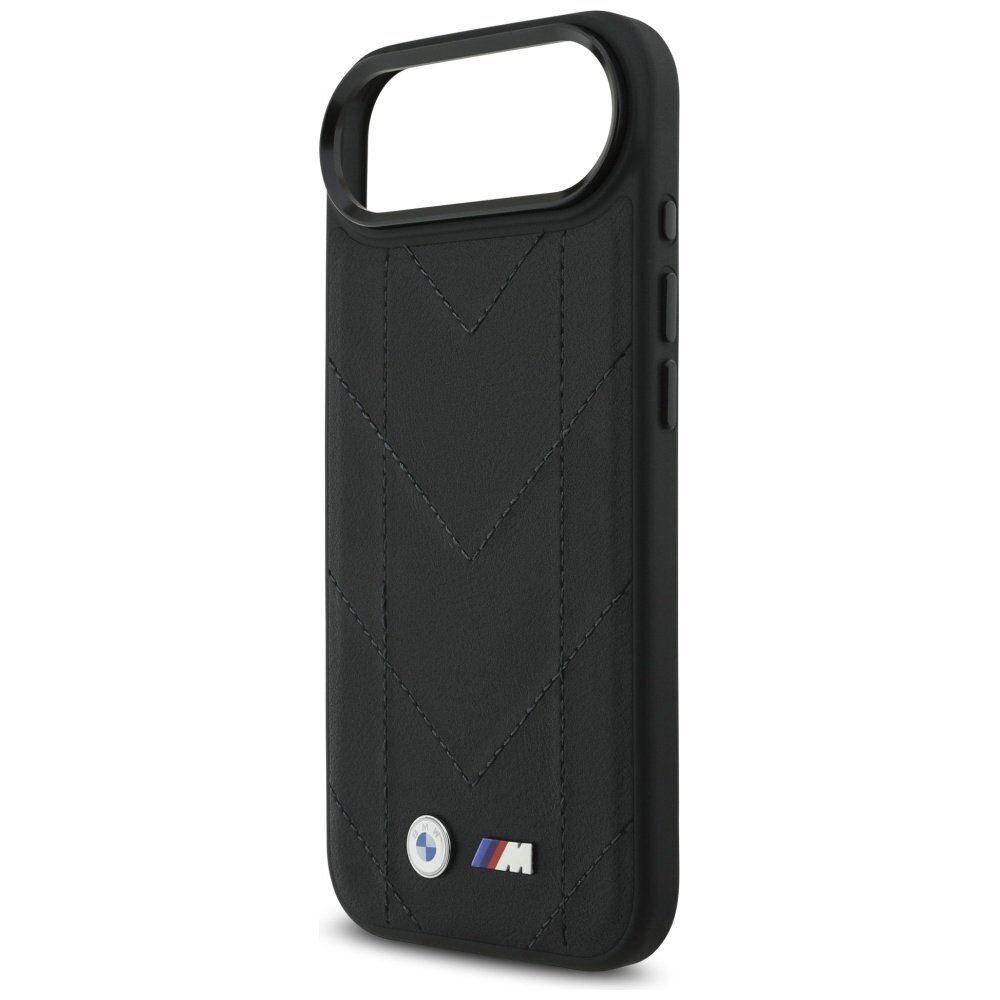 iPhone 17 Air dėklas BMW M Quilted Logo, MagSafe – juodas 5