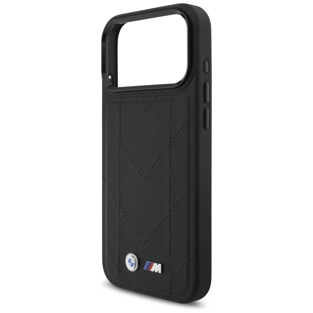 iPhone 17 Pro Max dėklas BMW M Quilted Logo su MagSafe – juodas 5