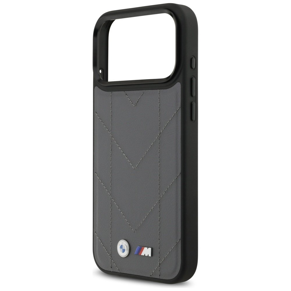 iPhone 17 Pro Max dėklas BMW M Quilted Logo, MagSafe – grafito 5 iPhone 17 Pro Max dėklas BMW M Quilted Logo, MagSafe – grafito 5