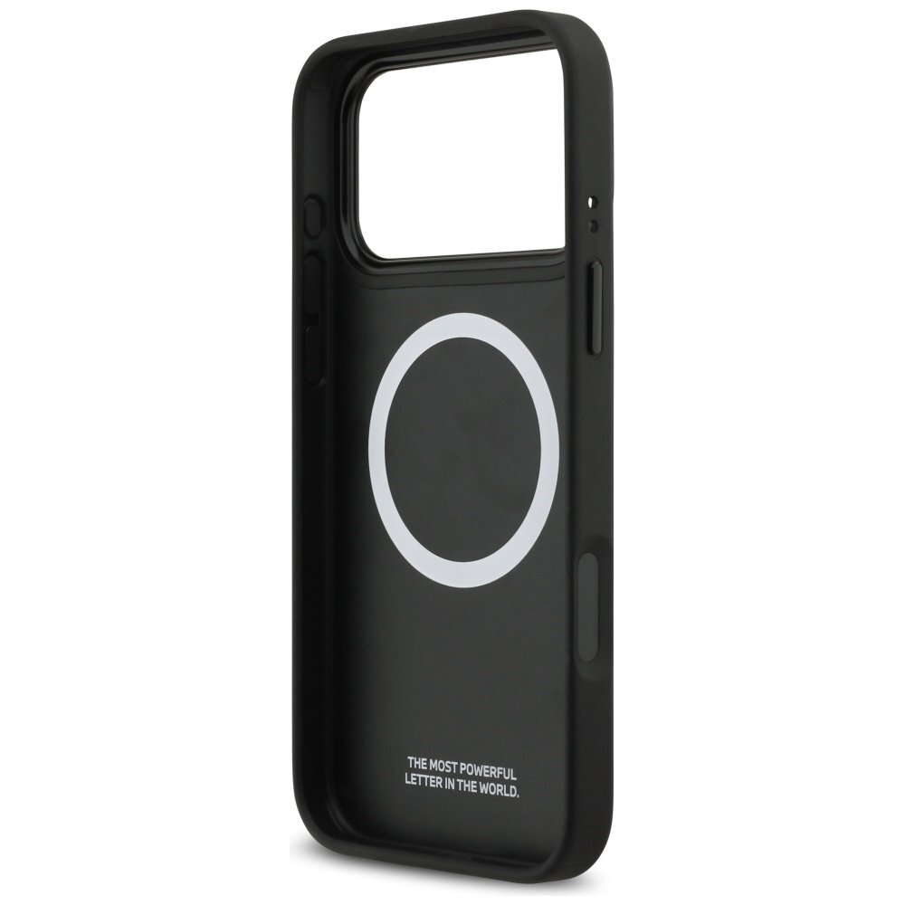 iPhone 17 Pro Max dėklas BMW M Quilted Logo, MagSafe – grafito 6