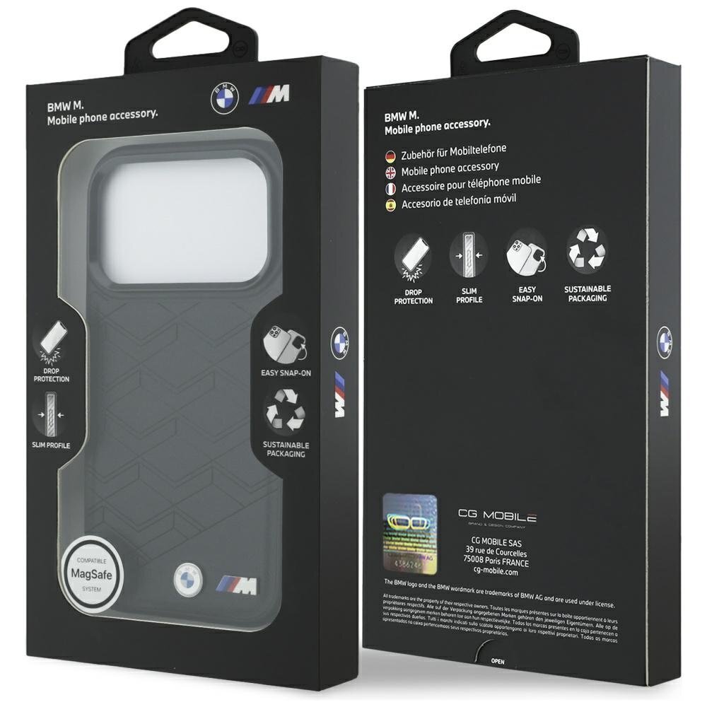 iPhone 17 Pro BMW M Shape Logo MagSafe dėklas – juodas 7