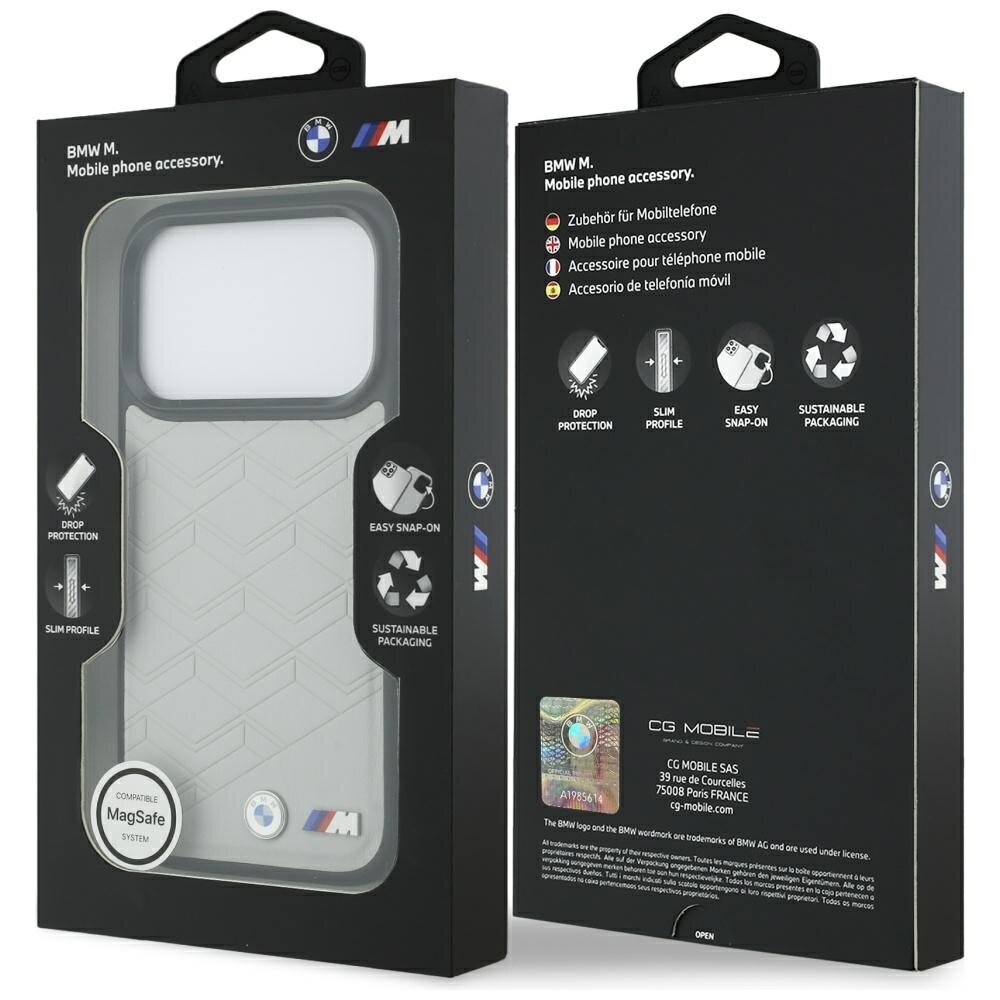 iPhone 17 Pro Max BMW M Shape Logo MagSafe dėklas – pilkas 7 iPhone 17 Pro Max BMW M Shape Logo MagSafe dėklas – pilkas 7