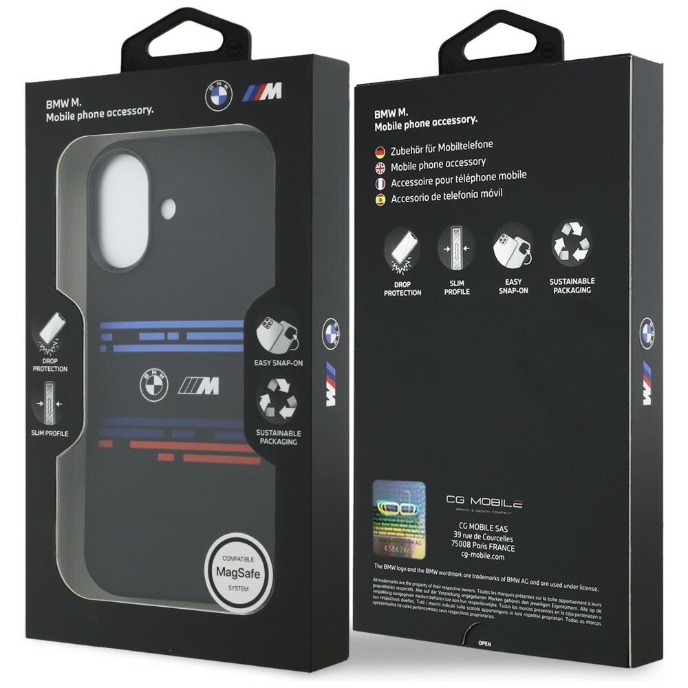 iPhone 17 BMW M silikoninis MagSafe dėklas su horizontalia linija – juodas 7 iPhone 17 BMW M silikoninis MagSafe dėklas su horizontalia linija – juodas 7