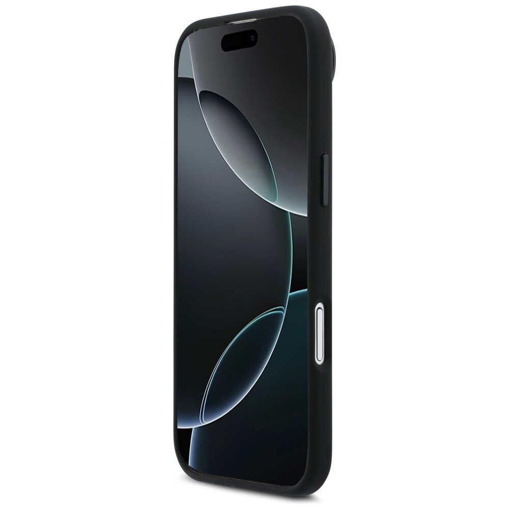iPhone Air BMW M silikoninis MagSafe dėklas su horizontalia linija – juodas 4