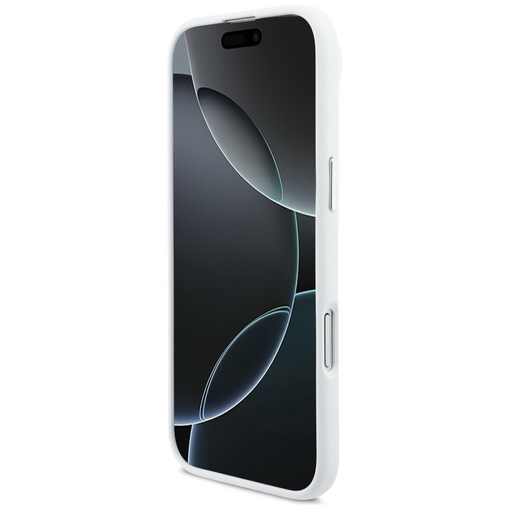 iPhone Air BMW M silikoninis MagSafe dėklas su horizontalia linija – baltas 4