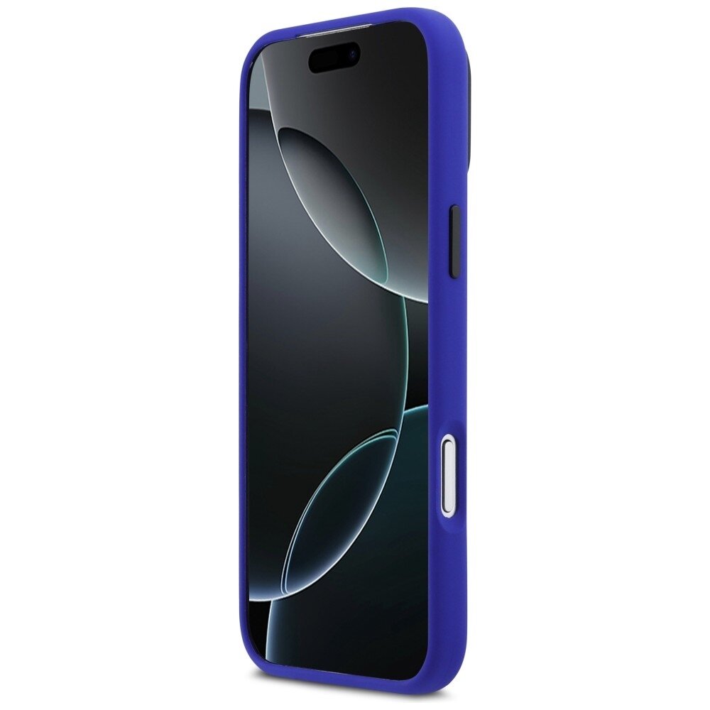 iPhone 17 Pro Max BMW M silikoninis MagSafe dėklas su vertikaliu logotipu – tamsiai mėlynas 4