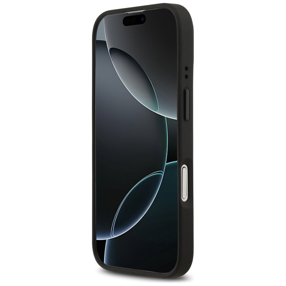 iPhone 17 dėklas BMW M Tricolor Metal Logo, MagSafe – pilkas 4