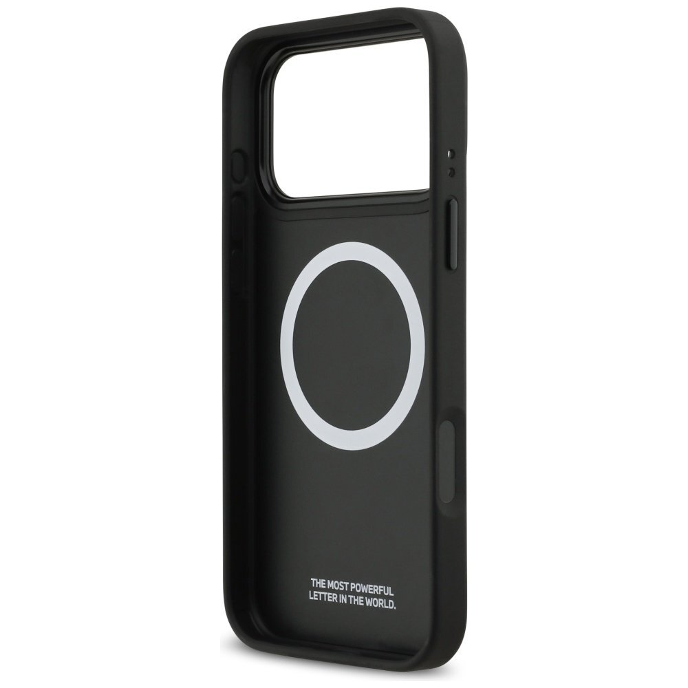 iPhone 17 Pro Max dėklas BMW M Tricolor Metal Logo su MagSafe – pilkas 6