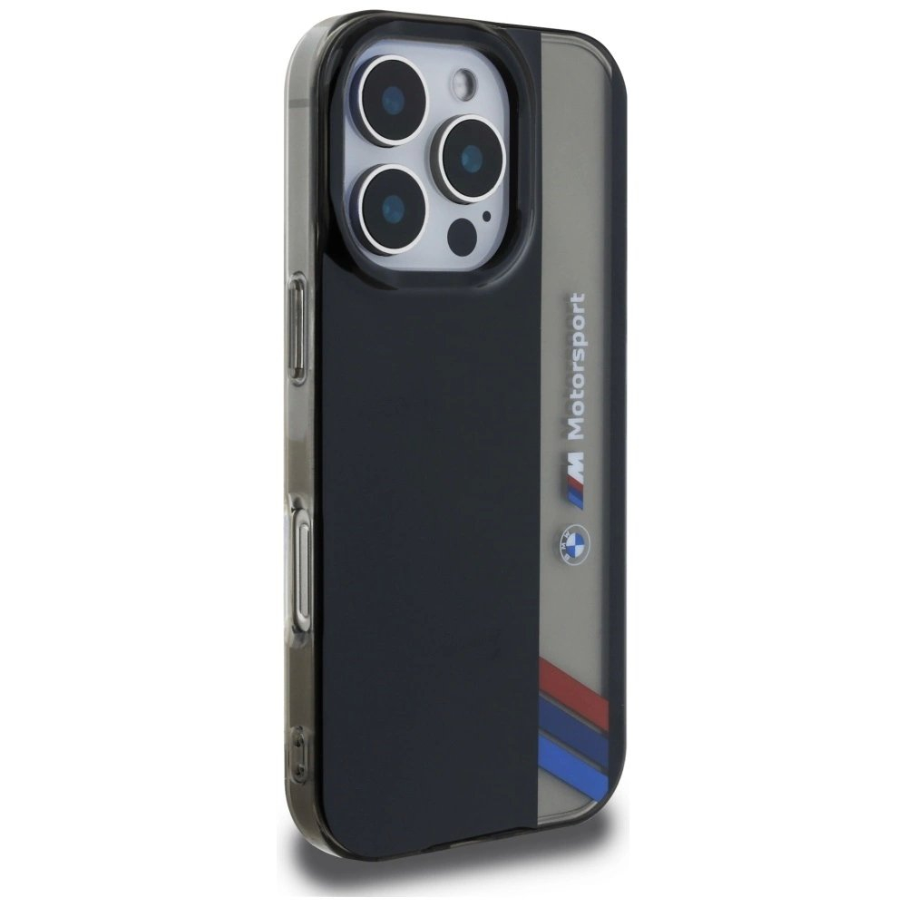 BMW Motorsport IML Vertical Stripe iPhone 16 Pro Max Dėklas - Juodas 3 BMW Motorsport IML Vertical Stripe iPhone 16 Pro Max Dėklas - Juodas 3