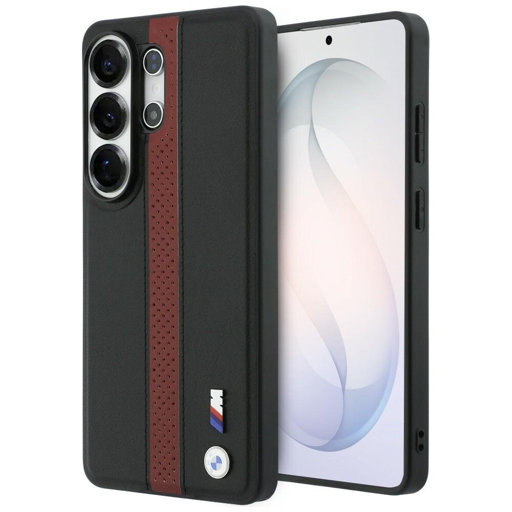 Samsung Galaxy S26 Ultra BMW Perforated Stripe Logo MagSafe dėklas – raudonas Samsung Galaxy S26 Ultra BMW Perforated Stripe Logo MagSafe dėklas – raudonas