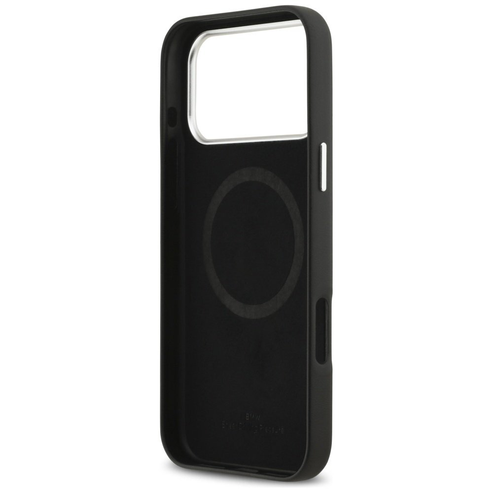 iPhone 17 Pro Max BMW Sign Full Wrapped Metal MagSafe dėklas – juodas 6