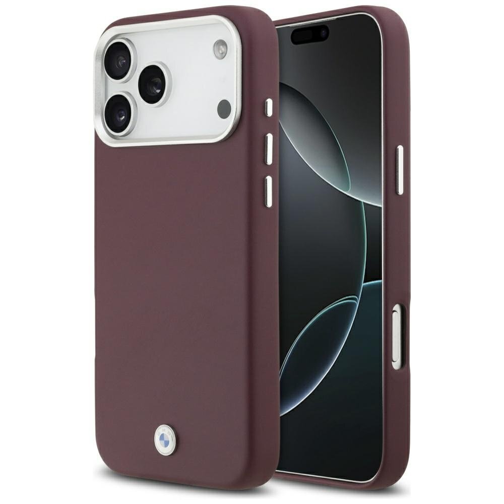 iPhone 17 Pro Max BMW Sign Full Wrapped Metal MagSafe dėklas – raudonas iPhone 17 Pro Max BMW Sign Full Wrapped Metal MagSafe dėklas – raudonas