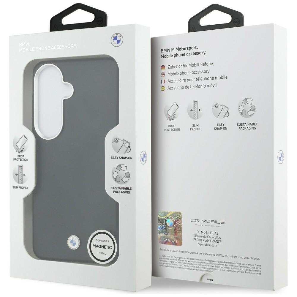 Samsung Galaxy S26 BMW Sign Metal Logo MagSafe dėklas – juodas 7