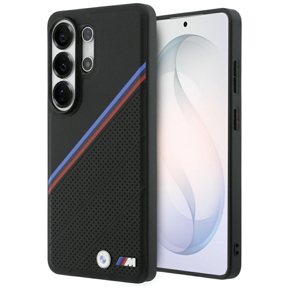 Samsung Galaxy S26 Ultra BMW Tricolor Metal Logo MagSafe dėklas – juodas Samsung Galaxy S26 Ultra BMW Tricolor Metal Logo MagSafe dėklas – juodas