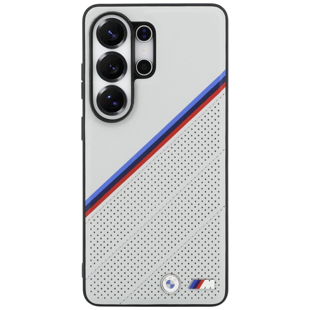 Samsung Galaxy S26 Ultra BMW Tricolor Metal Logo MagSafe dėklas – pilkas 2 Samsung Galaxy S26 Ultra BMW Tricolor Metal Logo MagSafe dėklas – pilkas 2