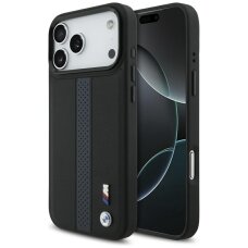 iPhone 17 Pro Max BMW M perforuoto dizaino dėklas su logotipu ir MagSafe - mėlynas