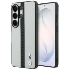 Samsung Galaxy S26 Ultra BMW Perforated Stripe Logo MagSafe dėklas – pilkas