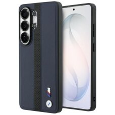 Samsung Galaxy S26 Ultra BMW Perforated Stripe Logo MagSafe dėklas – tamsiai mėlynas