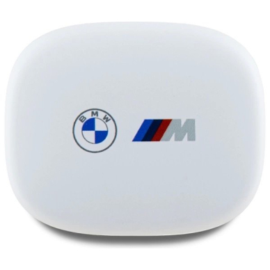 BMW BMBEMIATP20LOH Bluetooth TWS ausinės + įkrovimo stotelė – baltos / balti logotipai 2