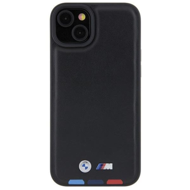 Originalus BMW dėklas BMHCP15M22PTDK iPhone 15 Plus 6.7 Juodas Leather Stamp Tricolor 2 Originalus BMW dėklas BMHCP15M22PTDK iPhone 15 Plus 6.7 Juodas Leather Stamp Tricolor 2