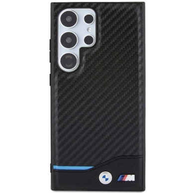 Galaxy S24 Ultra BMW BMHCS24L22NBCK dėklas – juodas, odinis, Carbon 2