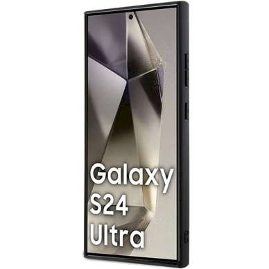 Galaxy S24 Ultra BMW BMHCS24L22NBCK dėklas – juodas, odinis, Carbon 3