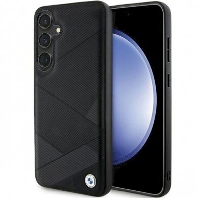 BMW BMHCS24M23RCGPK S24+ S926 Juodas/Juodas Dėklas Signature Leather Crossing Lines Pattern BMW BMHCS24M23RCGPK S24+ S926 Juodas/Juodas Dėklas Signature Leather Crossing Lines Pattern