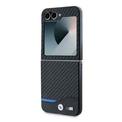 BMW Carbon Blue Line Dėklas Samsung Galaxy Z Flip 6 - Juodas 5 BMW Carbon Blue Line Dėklas Samsung Galaxy Z Flip 6 - Juodas 5