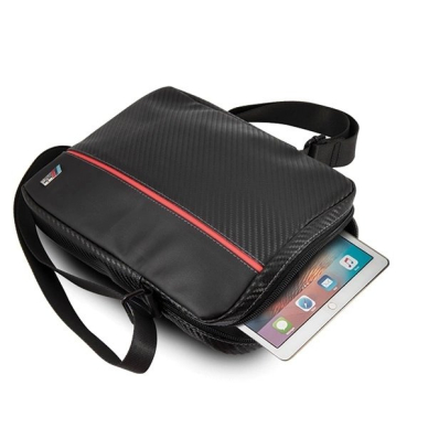 BMW Carbon / Raudonas Stripe 8&quot; Tablet Bag - Juodas 3