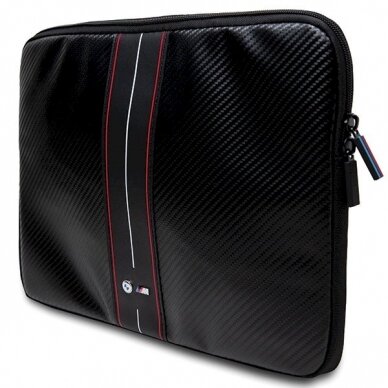 BMW Carbon Red Stripe sleeve a 16 laptop - Juodas BMW Carbon Red Stripe sleeve a 16 laptop - Juodas
