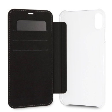 BMW Carbon Tricolor Stripe iPhone XS Max Dėklas - Juodas 2