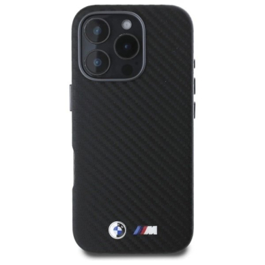 Orginalus BMW Dėklas Carbon Wrapped Metal iPhone 16 Pro Max - Juodas 2 Orginalus BMW Dėklas Carbon Wrapped Metal iPhone 16 Pro Max - Juodas 2