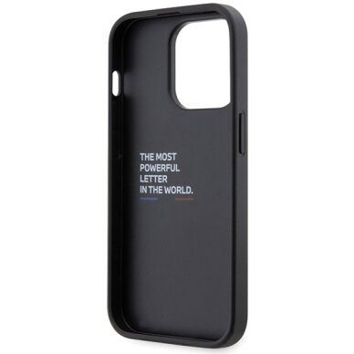 iPhone 14 Pro BMW Grip Stand Hot Stamp dėklas – juodas 6