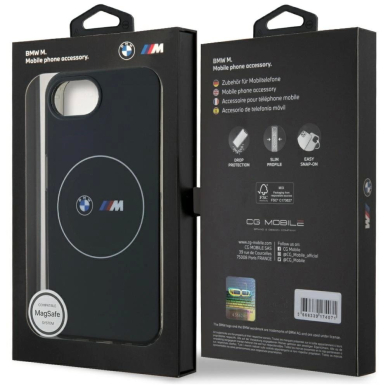 iPhone 16e – BMW IML Metal White Circle MagSafe dėklas - Juodas 7