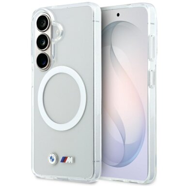 Samsung Galaxy S26 BMW IML Shockproof Metal Logo MagSafe dėklas – skaidrus Samsung Galaxy S26 BMW IML Shockproof Metal Logo MagSafe dėklas – skaidrus