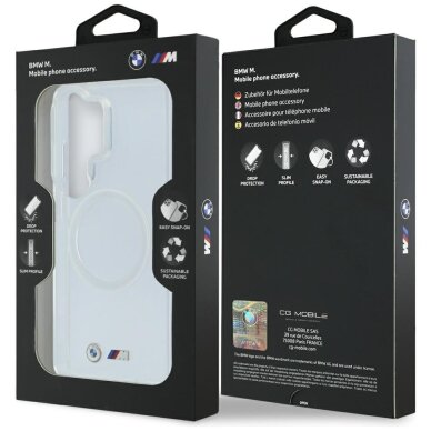 Samsung Galaxy S26 Ultra BMW IML Shockproof Metal Logo MagSafe dėklas – skaidrus 7