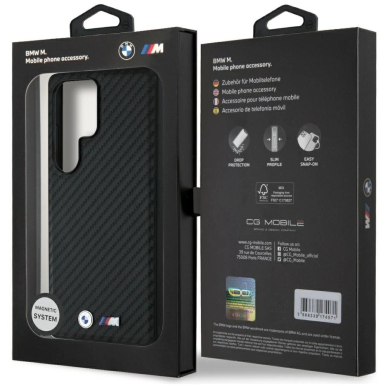 BMW Odinis Carbon MagSafe Dėklas skirtas Samsung Galaxy S25 Ultra - Juodas 7 BMW Odinis Carbon MagSafe Dėklas skirtas Samsung Galaxy S25 Ultra - Juodas 7