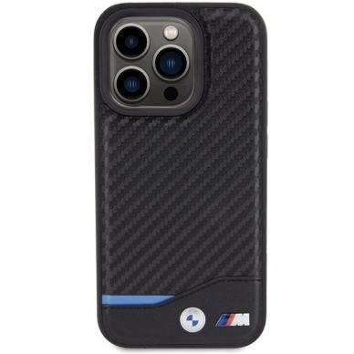 BMW Odinis Carbon MagSafe iPhone 15 Pro Max Dėklas - Juodas 2 BMW Odinis Carbon MagSafe iPhone 15 Pro Max Dėklas - Juodas 2