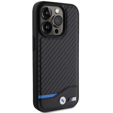 BMW Odinis Carbon MagSafe iPhone 15 Pro Max Dėklas - Juodas 3